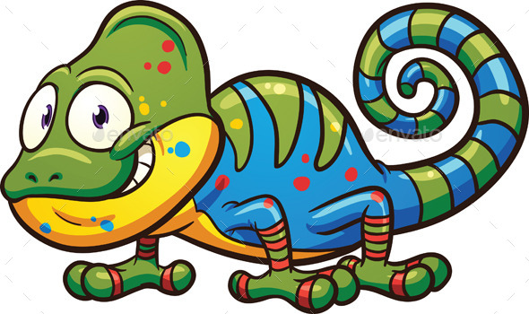 Cartoon Chameleon | GraphicRiver